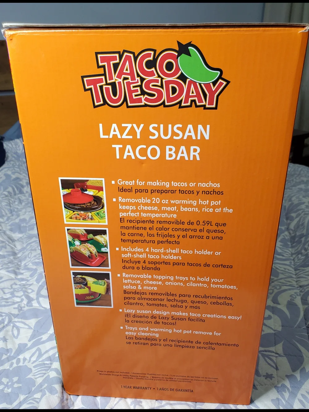 Taco Tuesday Taco Lazy Susan With Warming Hot Pot